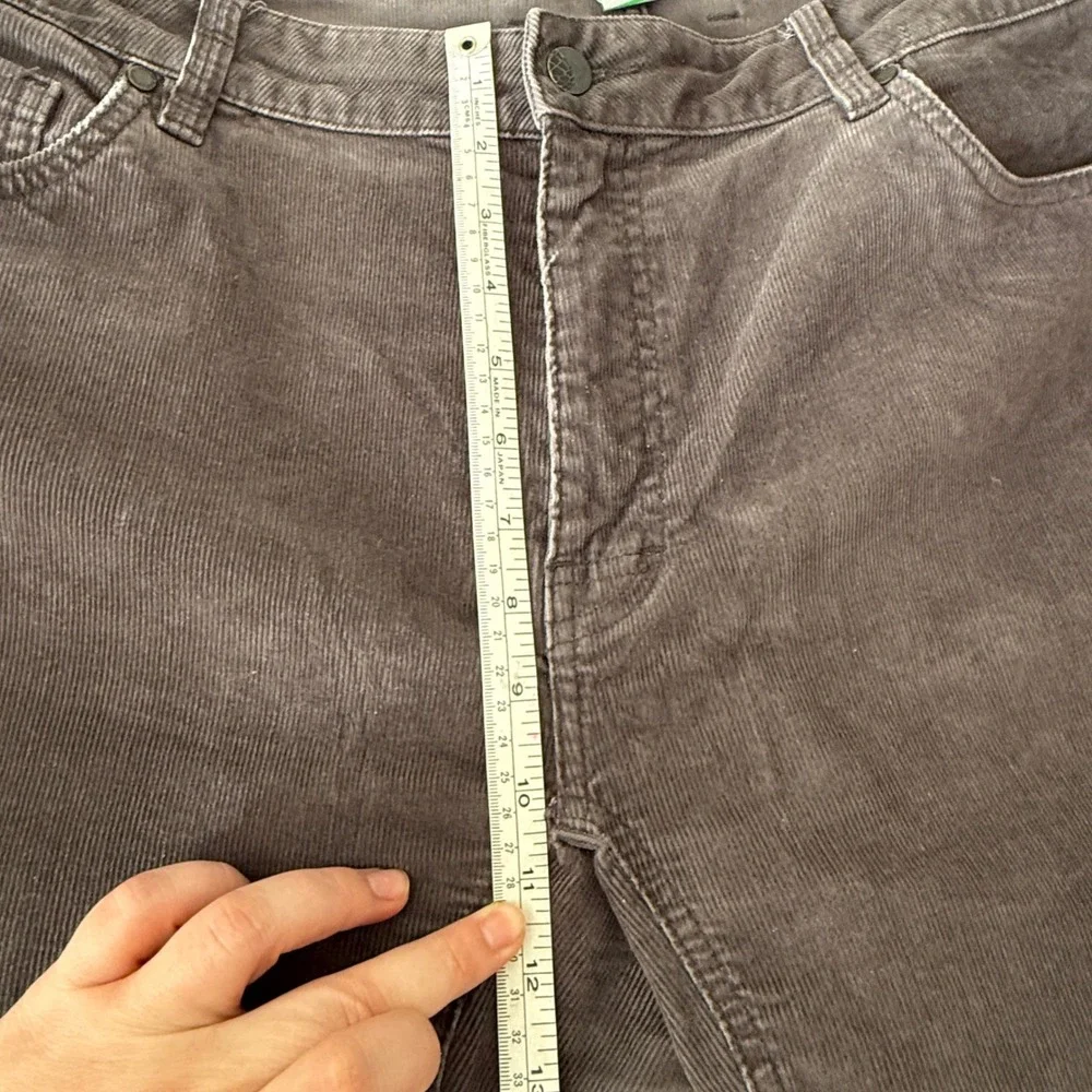 STIO Rivet Mens 40 x 30 Corduroy Pants Charcoal Gray Casual Straight Fit Stretch